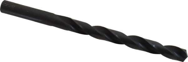 Precision Twist Drill - Letter P 135° High Speed Steel Jobber Drill - Oxide Finish, Right Hand Cut, Spiral Flute, Straight Shank, 4-5/8" OAL, Split Point - Industrial Tool & Supply