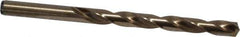 Precision Twist Drill - 0.295" 135° Cobalt Jobber Drill - Oxide/Gold Finish, Right Hand Cut, Spiral Flute, Straight Shank, 4-3/8" OAL, Split Point - Industrial Tool & Supply