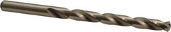 Precision Twist Drill - 0.323" 135° Cobalt Jobber Drill - Oxide/Gold Finish, Right Hand Cut, Spiral Flute, Straight Shank, 4-5/8" OAL, Split Point - Industrial Tool & Supply