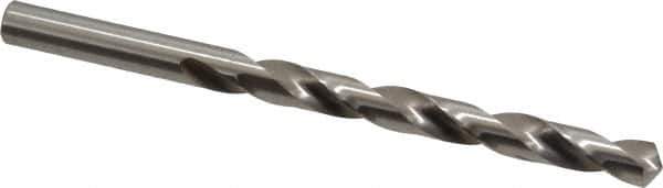 Precision Twist Drill - Letter Q 118° High Speed Steel Jobber Drill - Bright Finish, Right Hand Cut, Spiral Flute, Straight Shank, 4-3/4" OAL, Standard Point - Industrial Tool & Supply
