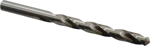 Precision Twist Drill - Letter T 118° High Speed Steel Jobber Drill - Bright Finish, Right Hand Cut, Spiral Flute, Straight Shank, 4-7/8" OAL, Standard Point - Industrial Tool & Supply