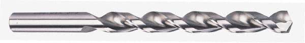 Chicago-Latrobe - 7/32" 135° High Speed Steel Jobber Drill - Bright Finish, Right Hand Cut, Parabolic Flute, Straight Shank, 3-3/4" OAL, Notched Point - Industrial Tool & Supply