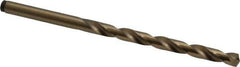 Precision Twist Drill - #5 135° Cobalt Jobber Drill - Oxide/Gold Finish, Right Hand Cut, Spiral Flute, Straight Shank, 3-3/4" OAL, Split Point - Industrial Tool & Supply