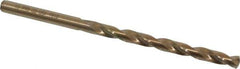 Precision Twist Drill - #10 135° Cobalt Jobber Drill - Oxide/Gold Finish, Right Hand Cut, Spiral Flute, Straight Shank, 3-5/8" OAL, Split Point - Industrial Tool & Supply