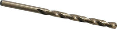Precision Twist Drill - #11 135° Cobalt Jobber Drill - Oxide/Gold Finish, Right Hand Cut, Spiral Flute, Straight Shank, 3-1/2" OAL, Split Point - Industrial Tool & Supply
