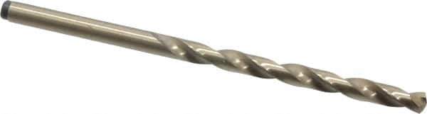 Precision Twist Drill - #18 135° Cobalt Jobber Drill - Oxide/Gold Finish, Right Hand Cut, Spiral Flute, Straight Shank, 3-1/4" OAL, Split Point - Industrial Tool & Supply