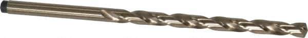 Precision Twist Drill - #20 135° Cobalt Jobber Drill - Oxide/Gold Finish, Right Hand Cut, Spiral Flute, Straight Shank, 3-1/4" OAL, Split Point - Industrial Tool & Supply