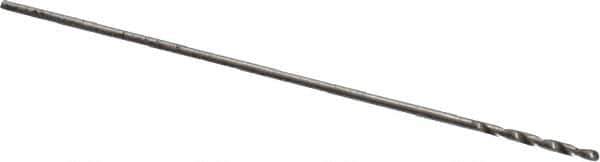 Precision Twist Drill - #80 118° High Speed Steel Jobber Drill - Bright Finish, Right Hand Cut, Spiral Flute, Straight Shank, 3/4" OAL, Standard Point - Industrial Tool & Supply