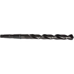 Precision Twist Drill - 1-5/8", 5MT 118° Point High Speed Steel Taper Shank Drill Bit - Industrial Tool & Supply