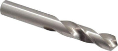 Precision Twist Drill - 31/64" 118° Spiral Flute High Speed Steel Screw Machine Drill Bit - Bright Finish, Right Hand Cut, 2-3/16" Flute Length, 3-11/16" OAL, Standard Point, Straight Shank - Industrial Tool & Supply