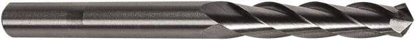 Precision Twist Drill - #2 118° High Speed Steel Jobber Drill - Bright Finish, Right Hand Cut, Spiral Flute, Straight Shank, 2-1/4" OAL, Notched Point - Industrial Tool & Supply