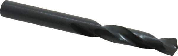 Precision Twist Drill - 0.246" 135° Spiral Flute High Speed Steel Screw Machine Drill Bit - Oxide Finish, Right Hand Cut, 1-3/8" Flute Length, 2-1/2" OAL, Split Point, Straight Shank - Industrial Tool & Supply