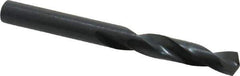 Precision Twist Drill - 0.246" 135° Spiral Flute High Speed Steel Screw Machine Drill Bit - Oxide Finish, Right Hand Cut, 1-3/8" Flute Length, 2-1/2" OAL, Split Point, Straight Shank - Industrial Tool & Supply