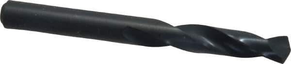 Precision Twist Drill - 0.281" 135° Spiral Flute High Speed Steel Screw Machine Drill Bit - Oxide Finish, Right Hand Cut, 1-1/2" Flute Length, 2-11/16" OAL, Split Point, Straight Shank - Industrial Tool & Supply
