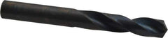 Precision Twist Drill - 0.358" 135° Spiral Flute High Speed Steel Screw Machine Drill Bit - Oxide Finish, Right Hand Cut, 1-3/4" Flute Length, 3-1/16" OAL, Split Point, Straight Shank - Industrial Tool & Supply