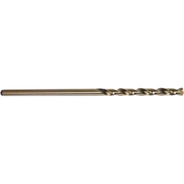Precision Twist Drill - 0.11" Diam, 6" OAL Oxide/Gold Cobalt Aircraft Extension Drill Bit - Industrial Tool & Supply