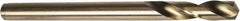 Precision Twist Drill - 13/64" 135° Spiral Flute Cobalt Screw Machine Drill Bit - Oxide/Gold Finish, Right Hand Cut, 1-3/16" Flute Length, 3-5/8" OAL, Split Point, Straight Shank - Industrial Tool & Supply