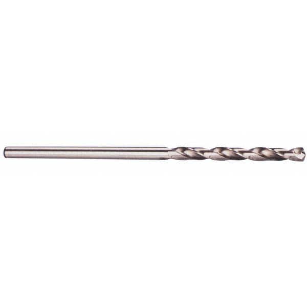 Hertel - 0.0995" Diam, 12" OAL Bright Cobalt Aircraft Extension Drill Bit - Industrial Tool & Supply