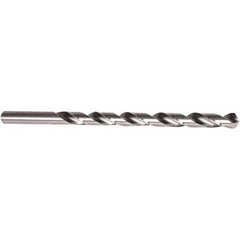 Precision Twist Drill - 19/64" 118° 2-Flute High Speed Steel Extra Length Drill Bit - Exact Industrial Supply
