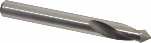 Precision Twist Drill - 3/8" Body Diam, 90°, 3-1/8" OAL, High Speed Steel Spotting Drill - Industrial Tool & Supply
