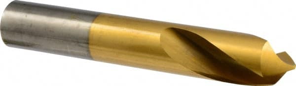 Precision Twist Drill - 1" Body Diam, 90°, 6" OAL, High Speed Steel Spotting Drill - Industrial Tool & Supply