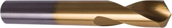 Precision Twist Drill - 3/8" Body Diam, 120°, 3-1/8" OAL, High Speed Steel Spotting Drill - Industrial Tool & Supply