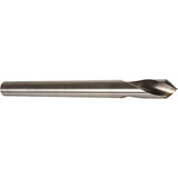 Precision Twist Drill - 1/4" Body Diam, 120°, 4" OAL, High Speed Steel Spotting Drill - Industrial Tool & Supply