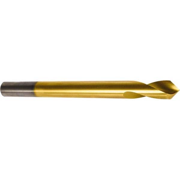 Precision Twist Drill - 5/8" Body Diam, 90°, 7" OAL, High Speed Steel Spotting Drill - Industrial Tool & Supply