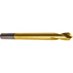 Precision Twist Drill - 5/8" Body Diam, 90°, 7" OAL, High Speed Steel Spotting Drill - Industrial Tool & Supply