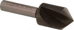 Precision Twist Drill - 1/2" Head Diam, 1/4" Shank Diam, 1 Flute 90° High Speed Steel Countersink - Industrial Tool & Supply