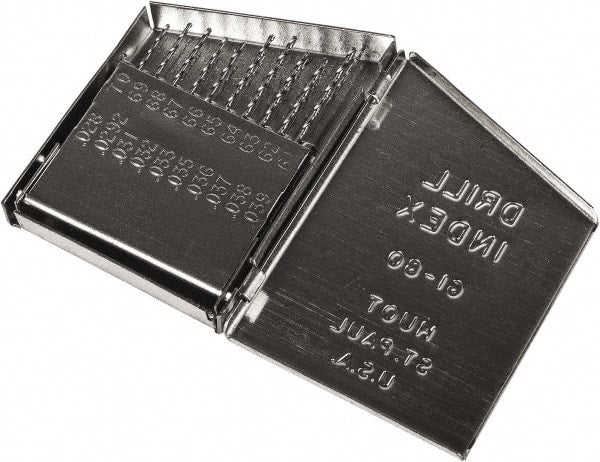 Precision Twist Drill - 118° Point, Bright Finish, High Speed Steel Jobber Length Drill Bit Set - Industrial Tool & Supply