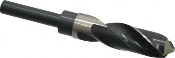 Precision Twist Drill - 59/64" Drill, 118° Point, High Speed Steel Silver Deming & Reduced Shank Drill Bit - Industrial Tool & Supply