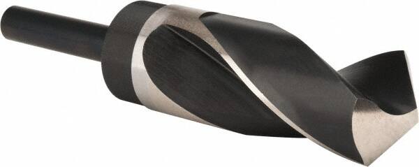Precision Twist Drill - 1-3/8" Drill, 118° Point, High Speed Steel Silver Deming & Reduced Shank Drill Bit - Industrial Tool & Supply