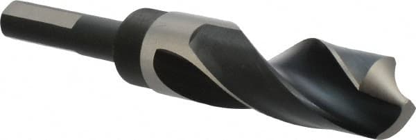 Precision Twist Drill - 63/64" Drill, 118° Point, High Speed Steel Silver Deming & Reduced Shank Drill Bit - Industrial Tool & Supply