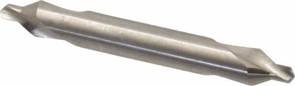 Precision Twist Drill - #3 Plain Cut 60° Incl Angle High Speed Steel Combo Drill & Countersink - Industrial Tool & Supply
