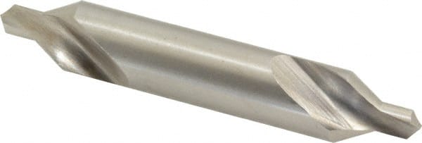 Precision Twist Drill - #6 Plain Cut 60° Incl Angle High Speed Steel Combo Drill & Countersink - Industrial Tool & Supply