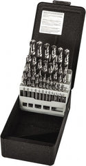 Precision Twist Drill - 1/16 to 1/2", 118° Point, Bright Finish, High Speed Steel Screw Machine Length Drill Bit Set - Industrial Tool & Supply