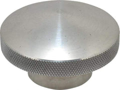 Morton Machine Works - 2-1/4" Head, Knurled Knob - Tapped, Aluminum - Industrial Tool & Supply
