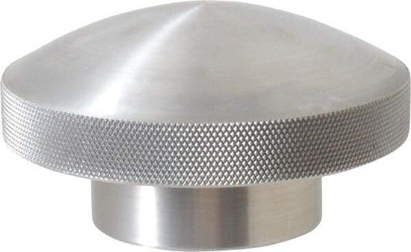 Morton Machine Works - 3-1/2" Head, Knurled Knob - Tapped, Aluminum - Industrial Tool & Supply