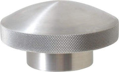 Morton Machine Works - 3-1/2" Head, Knurled Knob - Tapped, Aluminum - Industrial Tool & Supply