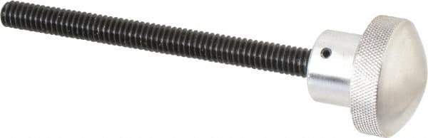 Morton Machine Works - 1" Head, Knurled Knob - Threaded Stem, Aluminum - Industrial Tool & Supply