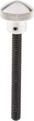 Morton Machine Works - 1" Head, Knurled Knob - Threaded Stem, Aluminum - Industrial Tool & Supply