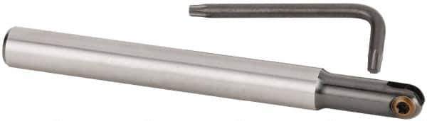 Kennametal - 1/2" Cut Diam, 1/2" Shank Diam, 5.12" OAL, Indexable Ball Nose End Mill - Industrial Tool & Supply
