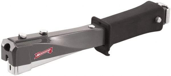 Arrow - Manual Hammer Tacker - 1/4, 5/16, 3/8" Staples, Gray & Black, Steel - Industrial Tool & Supply