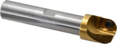Superbee - 0.437, 1 Inch Cutter Diameter, 1 Style EM19 Insert, 3/4 Inch Shank Diameter, Indexable Convex Radius Cutter - 4.5 Inch Overall Length - Industrial Tool & Supply
