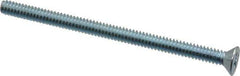 Value Collection - #10-24 UNC, 3" OAL Phillips Drive Machine Screw - Flat Head, Grade 2 Steel, Zinc-Plated Finish, Without Washer - Industrial Tool & Supply