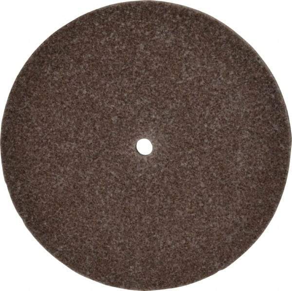 3M - 4" Diam, 1/4" Face Width, 1/4" Center Hole, Medium Grade, Aluminum Oxide Deburring Wheel - Unitized, Hard Density 7 Grade, 12,100 RPM - Industrial Tool & Supply