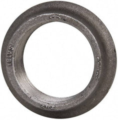 Made in USA - 2-1/2" Pipe, 4-1/16" Diam x 1/8" Thick, Tank Flange with Pilot - For Threaded Pipe, 3-5/32" Pilot Hole, 1" Overall Height, 3-9/32" Top Diam, Carbon Steel - Industrial Tool & Supply