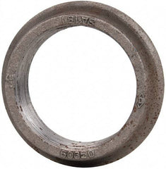 Made in USA - 3" Pipe, 4-5/8" Diam x 1/8" Thick, Tank Flange with Pilot - For Threaded Pipe, 3-21/32" Pilot Hole, 1" Overall Height, 3-15/16" Top Diam, Carbon Steel - Industrial Tool & Supply