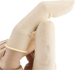 North - Size XL, 2-3/4 Inch Long x 3 Mil Thick, Rubber Industrial Food Grade Finger Cot - Powder Free, White - Industrial Tool & Supply